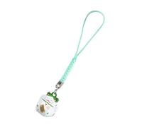 Japanese Styles Luck Charm Keychains Traditional Luck Pendant Keychains with Bells Phone Lanyard for Good Scene Japanese Accessory