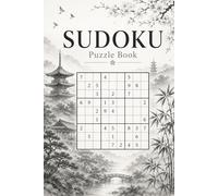 Japanese Sudoku Puzzle Book: 120 Relaxing Sudoku Puzzles in Calming Sumi-e Ink Wash Art | Medium to Hard for Adults & Seniors