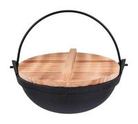 Japanese Sukiyaki Hanging Pot Cast Iron for Camping and Family Gatherings