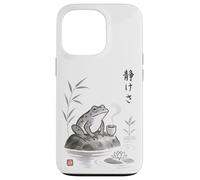 Japanese Sumi-e Frog Tea Art Zen Ink Wash Serenity Case for iPhone 13 Pro