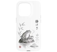Japanese Sumi-e Frog Tea Art Zen Ink Wash Serenity Case for iPhone 15 Pro