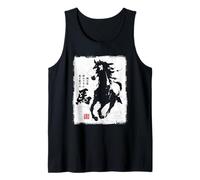 Japanese Sumi-e Japan Ink Equestrian Horse Lover Tank Top