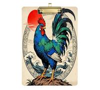 Japanese Sun Waves Rooter A4 Contractor clipboard Waterproof clipboards for Girls for Clip Board Teacher Size 9 x 12