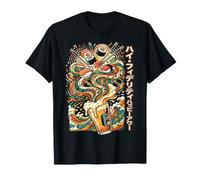 Japanese Sushi Music Vinyl Record Beverage Graphic T-Shirt