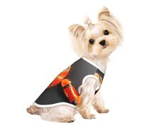 Japanese sushi shrimp Print Comfortable Pet Vest, Sleeveless Breathable Top, for Small Puppy Kitten Daily Wear