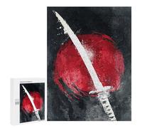 Japanese Sword Art Print-6 Puzzle 1000 Teile Schwer Puzzle Spielzeug Lernspiel Impossible Herausforderungsspielzeug Für Erwachsene Kinder 500 PCS