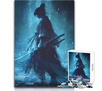 Japanese Sword Warrior 1000 Piece Jigsaws Learning Game for Skill Practice Thoughtful Gift for Happy Moments Size 38x26cm
