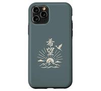 Japanese Symbol for Hope (Kibo) Crane Kanji Art Calligraphy Case for iPhone 11 Pro