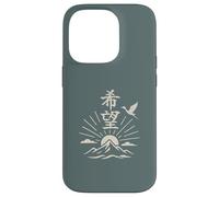 Japanese Symbol for Hope (Kibo) Crane Kanji Art Calligraphy Case for iPhone 14 Pro