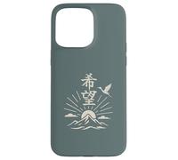 Japanese Symbol for Hope (Kibo) Crane Kanji Art Calligraphy Case for iPhone 15 Pro Max