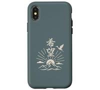 Japanese Symbol for Hope (Kibo) Crane Kanji Art Calligraphy Case for iPhone X/XS