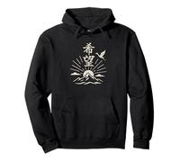 Japanese Symbol for Hope (Kibo) Crane Kanji Art Calligraphy Pullover Hoodie