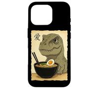 Japanese T-Rex Ramen Dinosaur Eating Noodles Anime Manga Case for iPhone 16 Pro