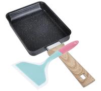 Japanese Tamagoyaki Pan, Nonstick Omelette Pan, Even Heat, Easy Clean, Daily Cooking, Gas Induction Compatible, 1 Set