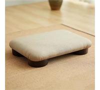 Japanese Tatami Low Stool,Comfortable Floor Chair for Meditation,Wooden Footstool,Compact Bed Stool,Small Bench for Floor Sitting and Low Tables(Large)