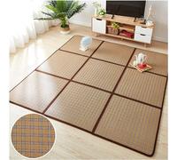 Japanese Tatami Mat Natural Rattan NonSlip Breathable 60x50cm with Storage Bag Perfect for Living Room & Baby Crawling EcoFriendly Floor Rug