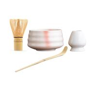Japanese Tea Set - Matchaa Whisk And Scoop Set | Ceramic Matchaa Kit, Natural And Safe Tea Matchaa Set, Professional Matchaa Kit For Home Kitchen In La Ma
