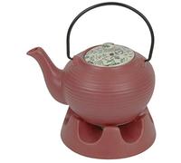 Japanese Teapot Dark Pink Striped & Teapot Warmer Ceramic Jameson & Tailor 6 Cup
