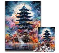 Japanese Temple 1000 Piece Jigsaw Puzzle Difficult Puzzles for Adults for Teenagers, Family Game Night, Brain-Challenging Gift Idea 50x75CM/19.68x29.52inch
