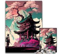 Japanese Temple 1000Pc Adults Jigsaw Puzzle Jigsaw Puzzles for Adults Brain Challenge Gift, Educational Activity for Teenagers 26X38CM/10.23x14.96inch