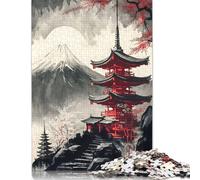 Japanese Temple 7 1000 Piece Jigsaw Puzzle for Adults Family Game Teens Jigsaw Puzzle 1000pcs (38x26cm)