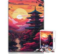 Japanese Temple Adult Jigsaw Puzzles 1000 Pieces Smart Fun Educational Game Great Heartfelt Meaningful Present Size 38x52cm
