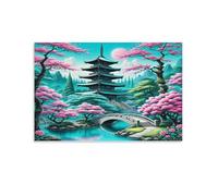 Japanese Temple Garden,Adult Jigsaw Puzzle 1000 Pieces,Educational Games, Brain Challenges, Jigsaw Puzzles for Adults and Kids,26x38cm