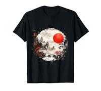 Japanese Temple Garden Vaporwave in Retro Harajuku 80s 90s T-Shirt