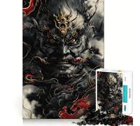 Japanese Temple Guardian Jigsaw 1000 Pieces for Adults Calm Daily True Detail Joyful Challenge Perfect Art (38x26cm)