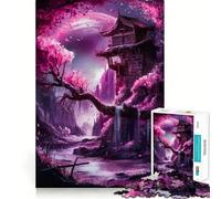 Japanese Temple in A Dreamy Landscape Jigsaw for Adults 1000 Pieces Reason Boost Indoor Play Playful Challenge Wall Art (38x52cm)