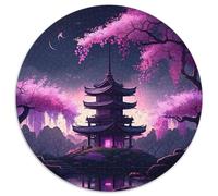 Japanese Temple Jigsaw Puzzles for Adults 1000 Piece Jigsaw Puzzles for Adults Relax & Challenge, Colorful Home Decor Art, for Friends 67.5x67.5cm
