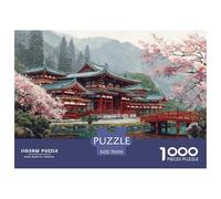 Japanese Temple Jigsaw Puzzles Puzzles for Adults Kids. 1000 Pieces Shinto Shrine Whimsical Challenge Toy Educational Game Home Decoration for Educational Games Gifts 70x50cm/1000pcs