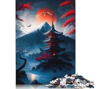 Japanese Temple Mystical Puzzles for Adults Difficult Hard Brain Teaser Puzzles for Adult Children 520pcs (52x38cm)