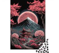 Japanese Temple Night Puzzles 1000 Piece for Adults Beautiful Decoration Puzzle 52x38cm/1000pcs