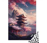 Japanese Temple Scenery Jigsaw Puzzles for Adults Interesting Puzzles 1000 Jigsaws Impossible Puzzle for Adults Gifts 70x50cm/1000pcs