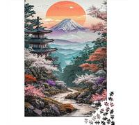 Japanese Temple Scenery Jigsaw Puzzles for Adults Interesting Puzzles 1000 Pieces Brain Challenge Home Decoration Gifts 70x50cm/1000pcs
