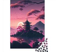 Japanese Temple3 1000 Pieces Puzzles Wooden Puzzle for Teenager Funny Jigsaw Puzzles 1000pcs (75x50cm)