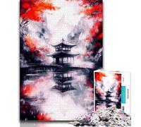Japanese Temples 1000 Piece Jigsaw Puzzle for Adults And Teenagers,Decompressing Intellectual Educational Toy Secret Santa Gifts (75x50cm)
