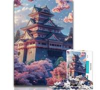 Japanese Temples 1000 Piece Jigsaw Puzzle for Adults Teens,Brain Intelligence Challenge Addictive Toys for Home Decoration (75x50cm)