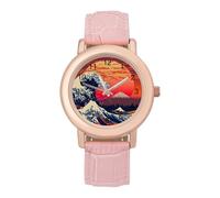 Japanese The Great Wave Womens Watch Digital Wrist Watches Casual Business Wristwatch Ladies