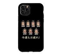 Japanese Theater Faces Weekly Drama Workweek Kanji Souvenir Case for iPhone 11 Pro