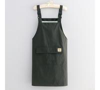Japanese Themed Apron Made with Proof Fabric Adjustable Straps and Wide Front Pocket for Cooking and Baking Applications (Green)