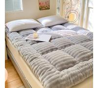 Japanese Thick Futon Mattress Foldable for Single/Double Bed Ideal for Camping & Guest Rooms Portable Bedding Solut in Gray 90 x 200 cm Versatile and table