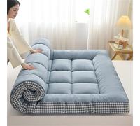 Japanese Thick Rollable Futon Mattress - Space-Saving Bedding Solution for Dorms & Guest Rooms, able for Sleepovers & Guests, Perfect for Pajama Parties