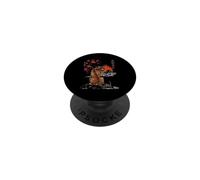 Japanese Tiger Cherry Blossom Mountain Red Sun Art PopSockets Adhesive PopGrip