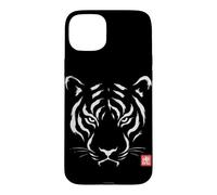 Japanese Tiger Minimal Art Japan Culture Case for iPhone 15 Plus
