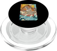 Japanese Tiger Ramen Noodle Bowl Funny Anime Cup Soup Otaku PopSockets PopGrip for MagSafe