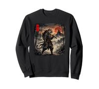 Japanese Tiger Samurai Warrior Vintage Ukiyo-e Art Tiger Sweatshirt