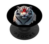 Japanese Tiger Spirit - Rising Sun Wildlife Art PopSockets Adhesive PopGrip