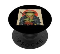 Japanese Toad Samurai Frog Character Art PopSockets Adhesive PopGrip